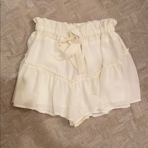 Blue Life Cream Ruffle Skort